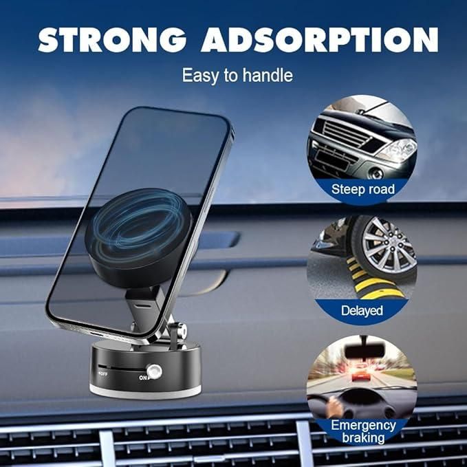 π Vacuum Magnetic Suction Phone Holder